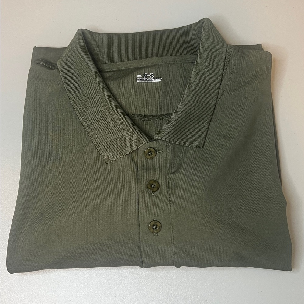 Under Armour Athleisure/Athletic Polo Olive Green Size 3XL